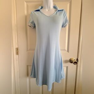 No Boundaries Blue Polo Dress